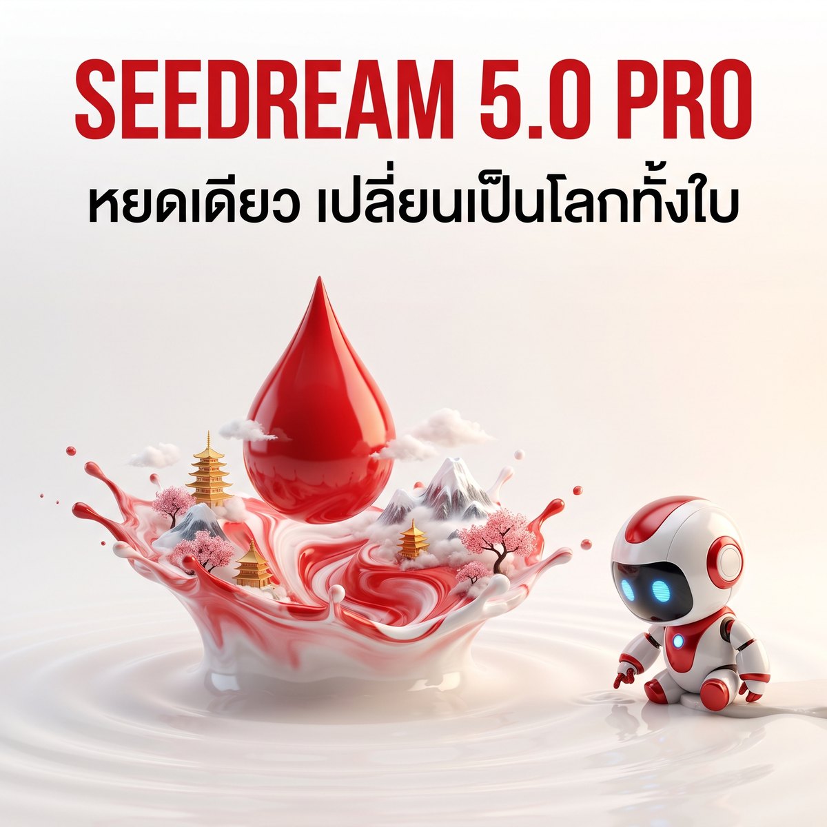 Nano Banana Pro — หยดสีแดง